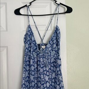Floral Blue Maxi Dress